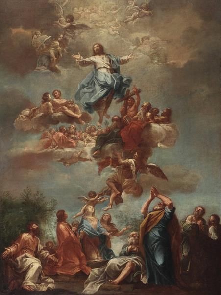 Inspirational Jesus Ascension Canvas Oil Painting | Jesus art ...